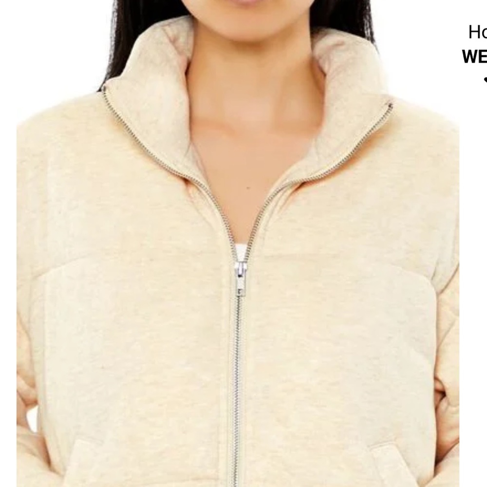 **New**Quilted French Terry Puffer sweater size s - Picture 14 of 16